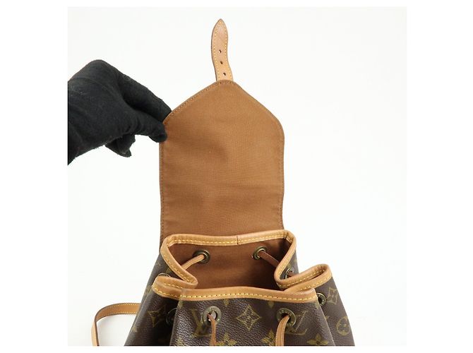 Zaino Louis Vuitton Monogram Montsouris MM Brown M51136 - vista 17