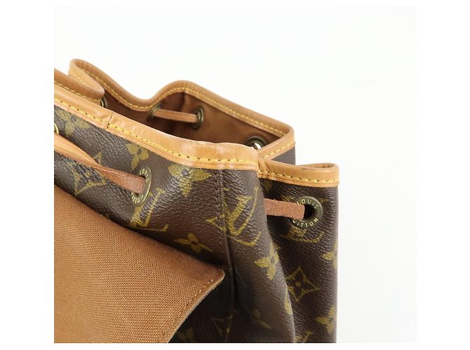 Zaino Louis Vuitton Monogram Montsouris MM Brown M51136 - vista 19