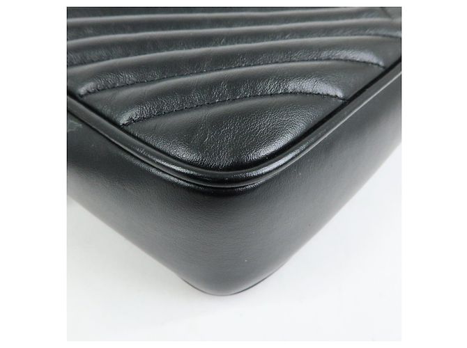 Autre Marque SAINT LAURENT PARIS Borsa a Tracolla Cassandra Black 612544 - vista 11