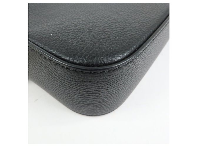 Borsa a tracolla in pelle VERSACE Virtus Nero Beige - vista 10