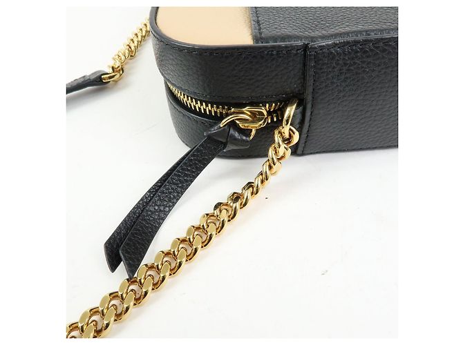 Borsa a tracolla in pelle VERSACE Virtus Nero Beige - vista 9