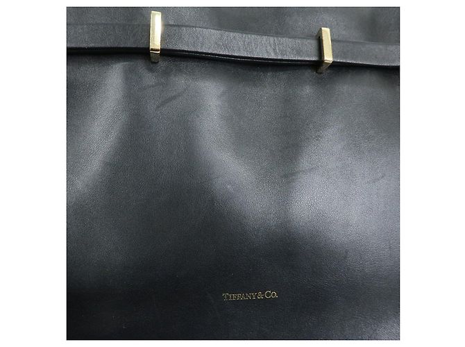 Borsa a spalla e a tracolla in pelle Logo Tiffany & Co Nero - vista 18