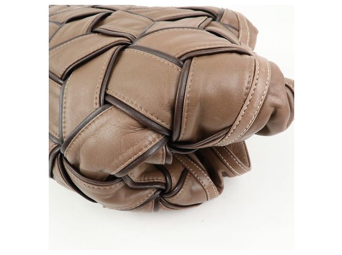 Borsa tote LOEWE Anagram in pelle nappa Aire marrone - vista 14