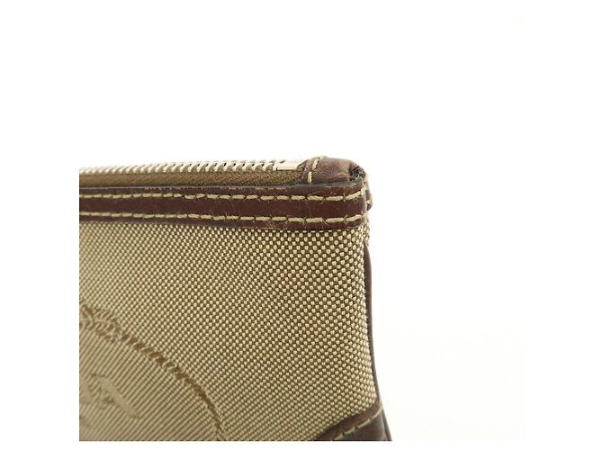 Necessaire in pelle jacquard con logo PRADA Beige Brown - vista 11