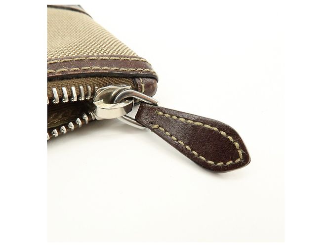 Necessaire in pelle jacquard con logo PRADA Beige Brown - vista 16