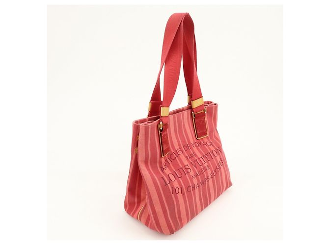 Louis Vuitton Plan Soleil Cabas PM Tote Bag Rouge Grenadine M94146 - vista 4