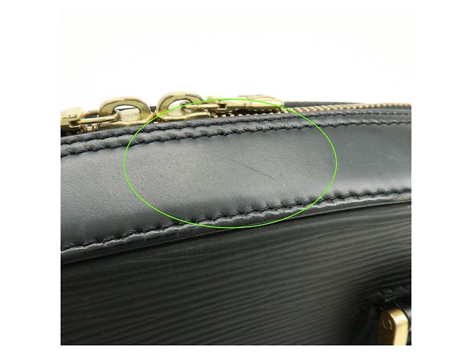 Borsa a mano Louis Vuitton Sablons in pelle Epi Noir Black M52042 - vista 16