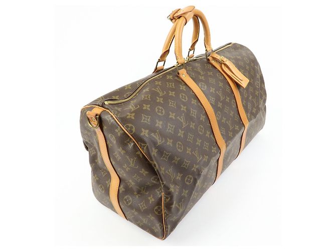 Louis Vuitton Monogram Keep All Bandouliere 55 Borsa Boston M41414 - vista 4
