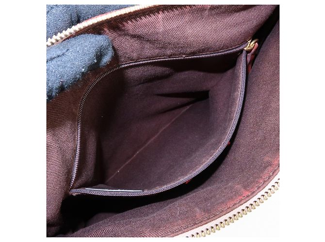 Borsa a tracolla e borsa a mano LOEWE in tela, pelle e camoscio Beige Red - vista 21