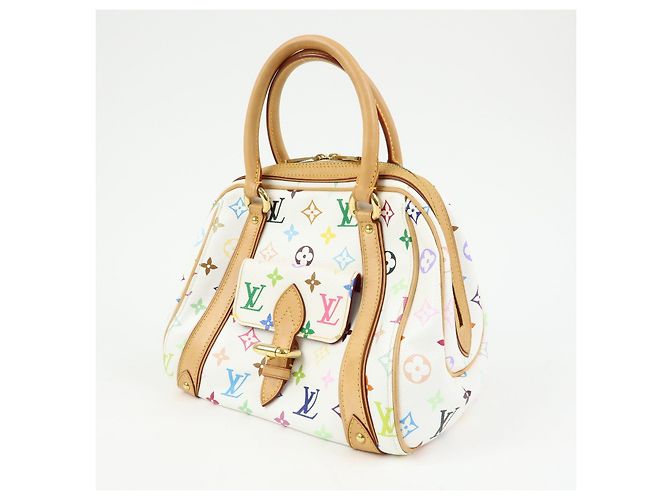 Louis Vuitton Monogram Multicolor Priscilla Hand Bag Blanc M40096 - vista 3