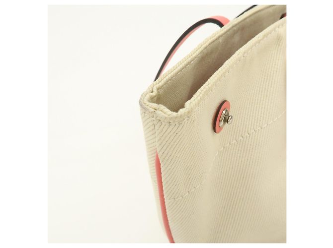 Borsa a mano Louis Vuitton Canvas Leather Cabas PM Corail M94505 - vista 15