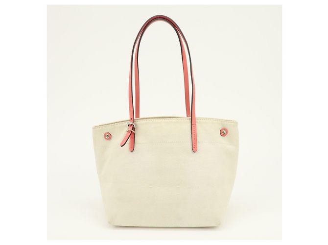 Borsa a mano Louis Vuitton Canvas Leather Cabas PM Corail M94505 - vista 2