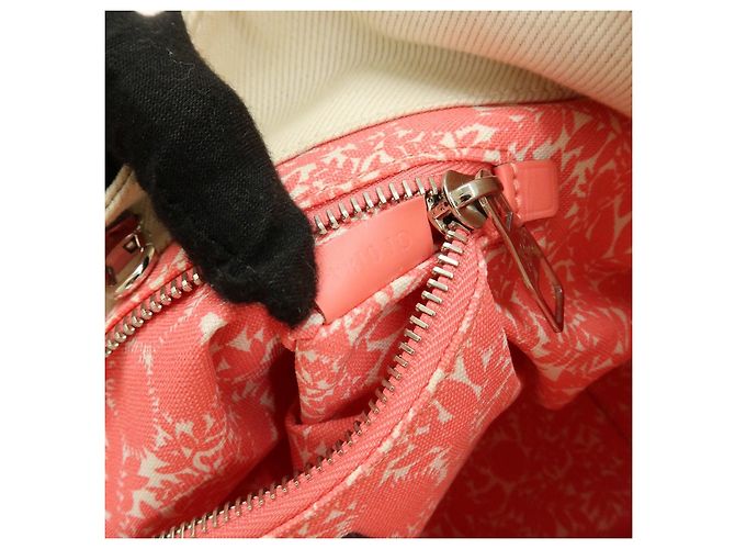 Borsa a mano Louis Vuitton Canvas Leather Cabas PM Corail M94505 - vista 24
