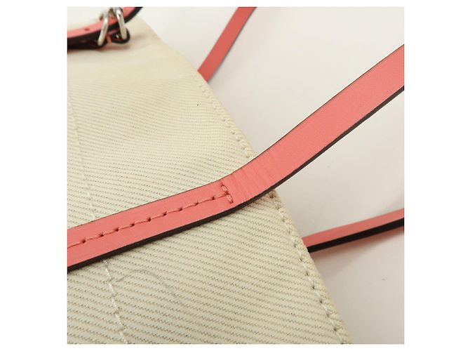 Borsa a mano Louis Vuitton Canvas Leather Cabas PM Corail M94505 - vista 8