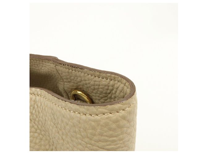 PRADA Borsa a mano e a tracolla 2Way in pelle con logo Triangle Beige BN2795 - vista 15