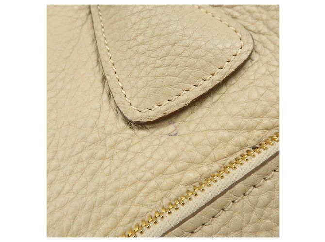 PRADA Borsa a mano e a tracolla 2Way in pelle con logo Triangle Beige BN2795 - vista 17