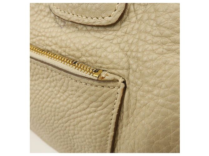 PRADA Borsa a mano e a tracolla 2Way in pelle con logo Triangle Beige BN2795 - vista 18