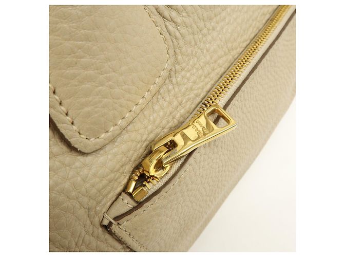 PRADA Borsa a mano e a tracolla 2Way in pelle con logo Triangle Beige BN2795 - vista 19