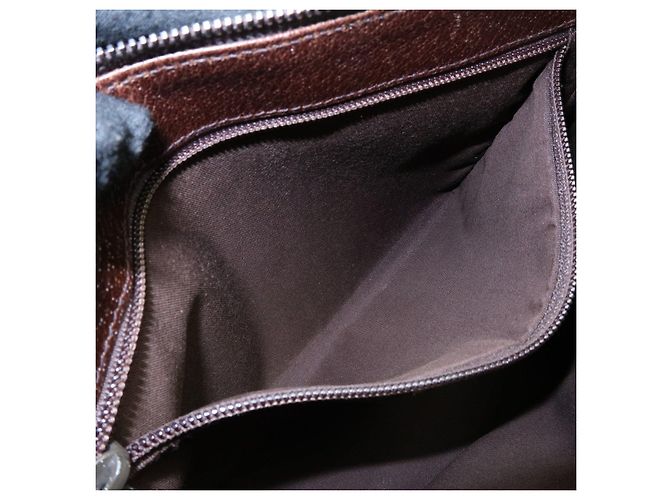 Borsa a tracolla GUCCI GG Canvas Leather Beige Brown 114273 - vista 21