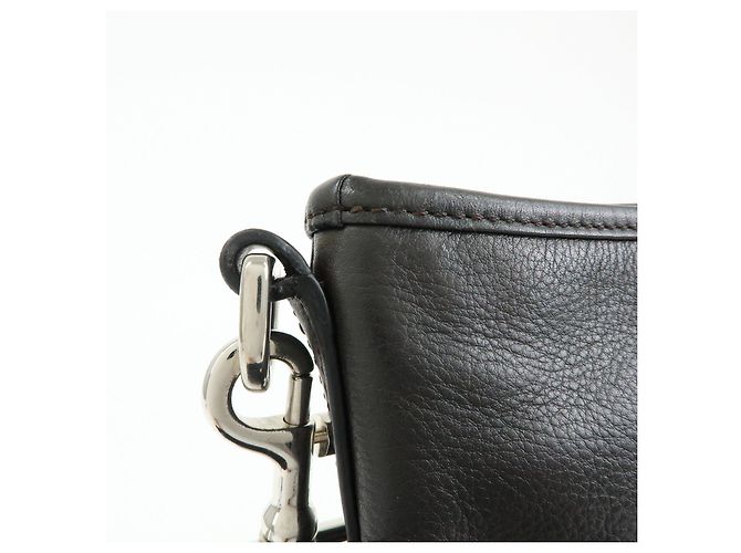 LOEWE Borsa a tracolla Anagram in pelle Borsa a spalla Dark Brown - vista 16