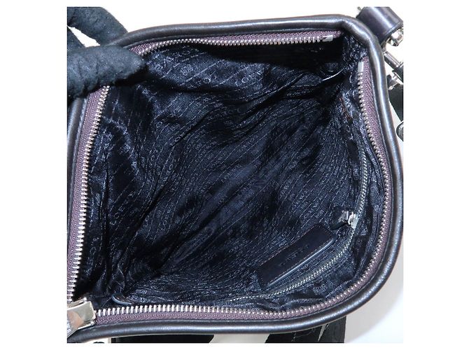 LOEWE Borsa a tracolla Anagram in pelle Borsa a spalla Dark Brown - vista 19
