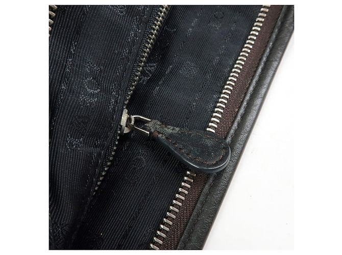 LOEWE Borsa a tracolla Anagram in pelle Borsa a spalla Dark Brown - vista 22