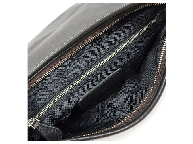 LOEWE Borsa a tracolla Anagram in pelle Borsa a spalla Dark Brown - vista 23