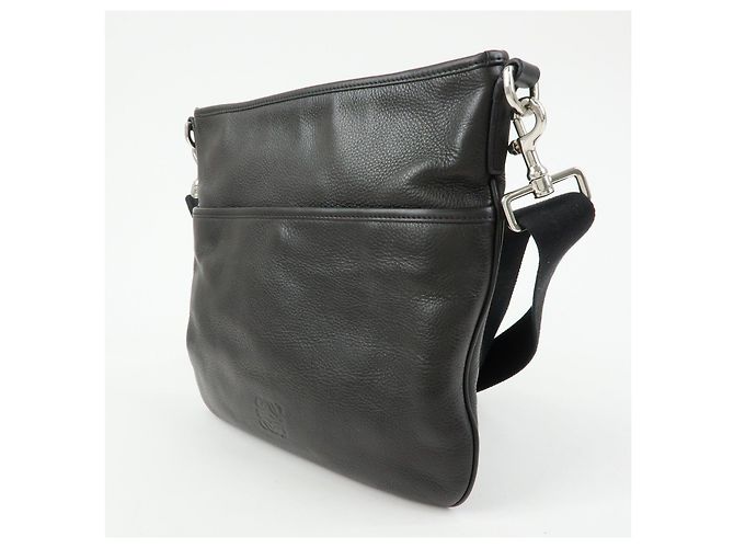 LOEWE Borsa a tracolla Anagram in pelle Borsa a spalla Dark Brown - vista 3