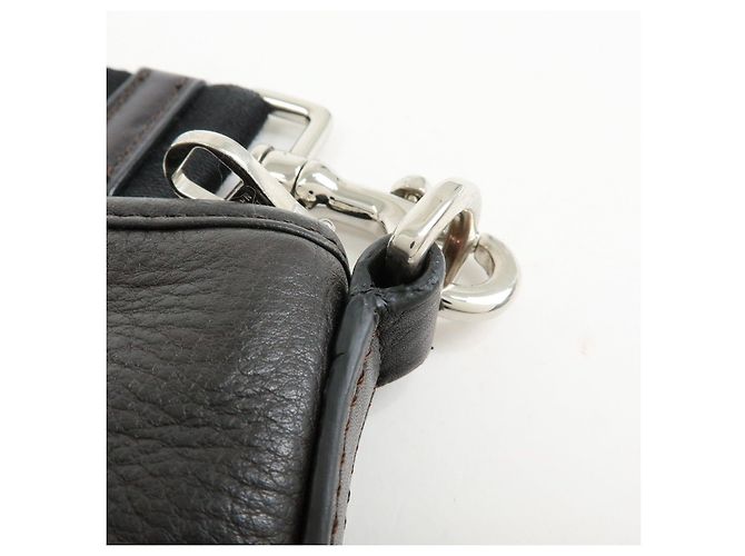 LOEWE Borsa a tracolla Anagram in pelle Borsa a spalla Dark Brown - vista 9