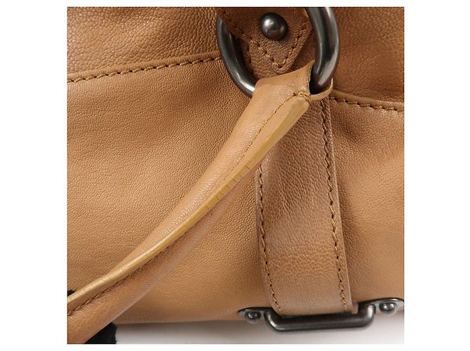 Céline Borsa a mano Boston in pelle con logo CELINE Marrone - vista 10