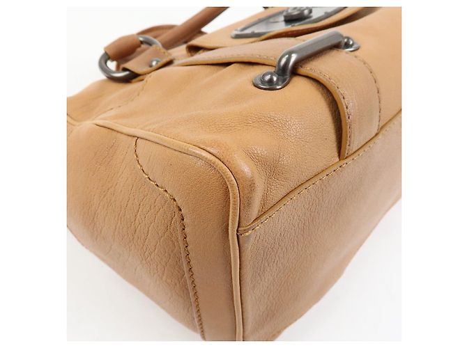 Céline Borsa a mano Boston in pelle con logo CELINE Marrone - vista 11