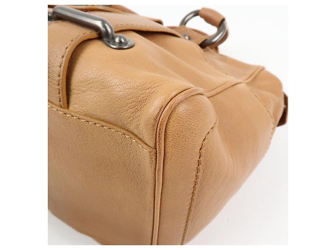 Céline Borsa a mano Boston in pelle con logo CELINE Marrone - vista 12