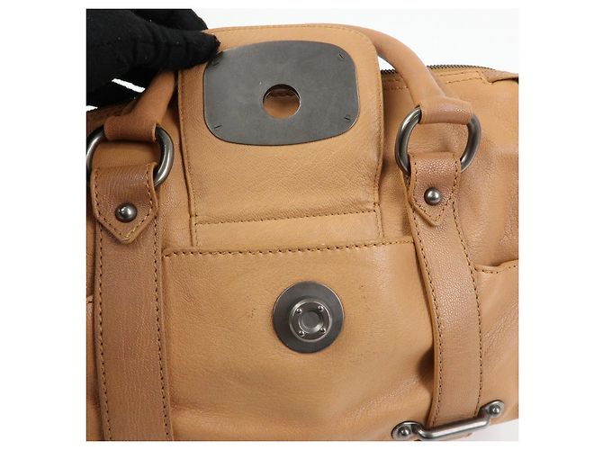 Céline Borsa a mano Boston in pelle con logo CELINE Marrone - vista 19
