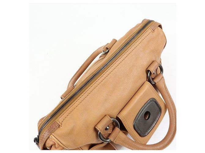 Céline Borsa a mano Boston in pelle con logo CELINE Marrone - vista 22