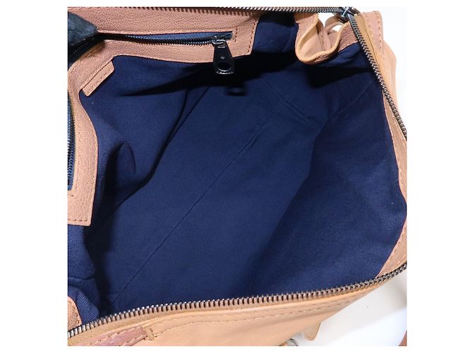 Céline Borsa a mano Boston in pelle con logo CELINE Marrone - vista 23