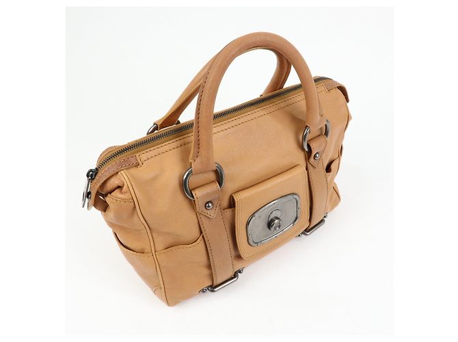 Céline Borsa a mano Boston in pelle con logo CELINE Marrone - vista 4