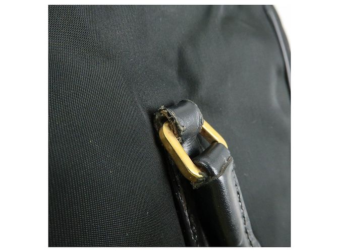 Borsa Tote e Borsa a Tracolla PRADA in Nylon e Pelle con Logo Triangle Nero - vista 11