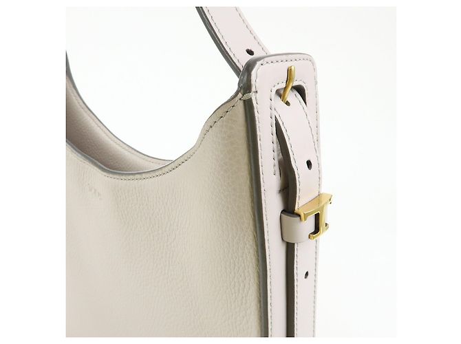 Borsa a tracolla e borsa a mano TOD'S OBOE Medium in pelle Grigio - vista 12