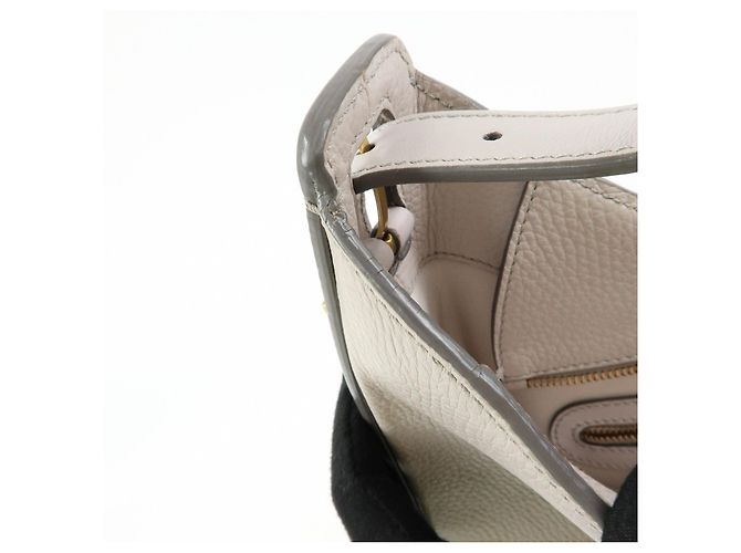 Borsa a tracolla e borsa a mano TOD'S OBOE Medium in pelle Grigio - vista 15