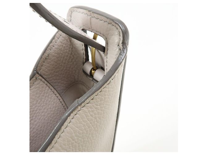 Borsa a tracolla e borsa a mano TOD'S OBOE Medium in pelle Grigio - vista 16