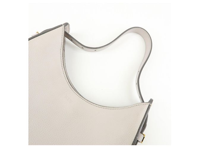 Borsa a tracolla e borsa a mano TOD'S OBOE Medium in pelle Grigio - vista 6