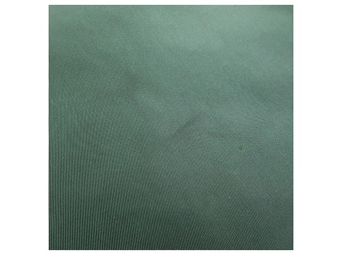 PRADA Triangle Logo Nylon Leder Tote Bag Handtasche, Moss Green - Ansicht 14