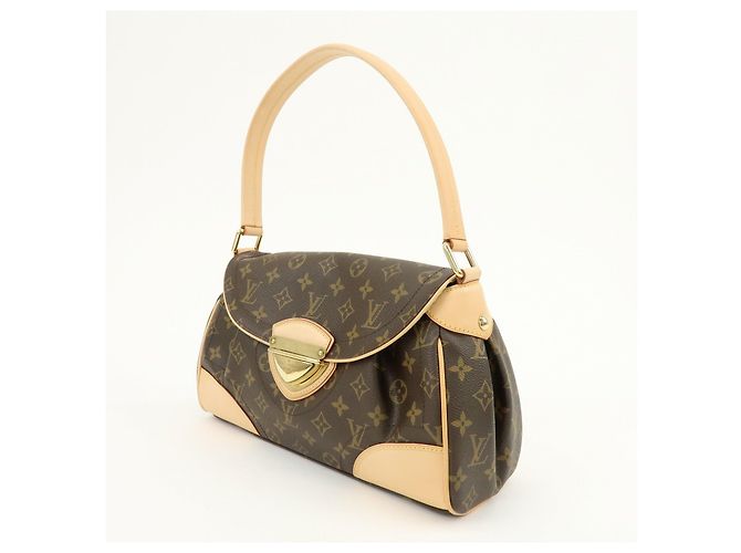 Borsa a tracolla Louis Vuitton Monogram Beverly MM Brown M40121 - vista 3