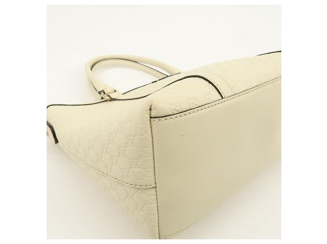 GUCCI Borsa 2Way in pelle Microguccissima Ivory 449656 - vista 10
