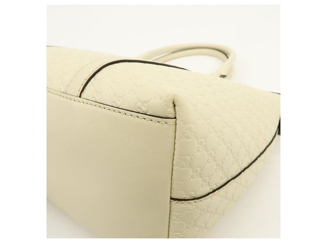 GUCCI Borsa 2Way in pelle Microguccissima Ivory 449656 - vista 12