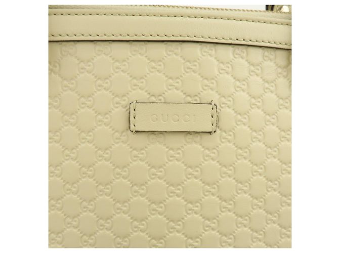 GUCCI Borsa 2Way in pelle Microguccissima Ivory 449656 - vista 17
