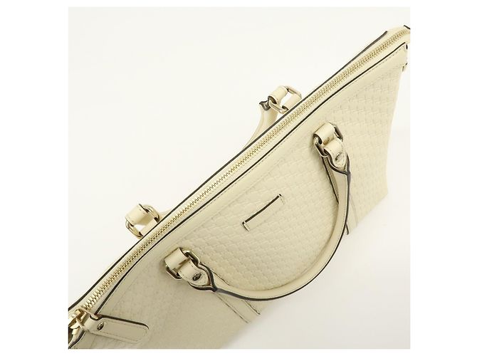 GUCCI Borsa 2Way in pelle Microguccissima Ivory 449656 - vista 18