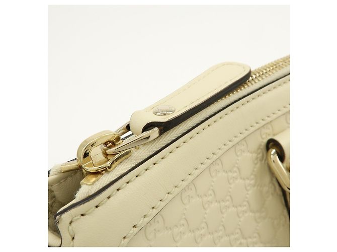GUCCI Borsa 2Way in pelle Microguccissima Ivory 449656 - vista 19