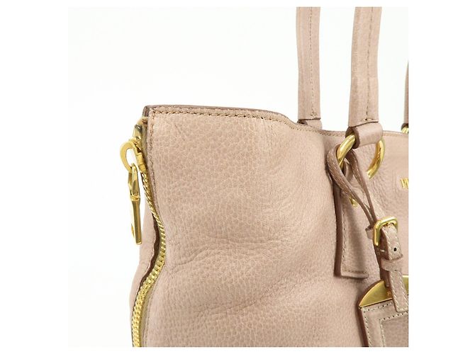 Borsa Tote in pelle con logo PRADA Borsa a spalla Rosa - vista 14