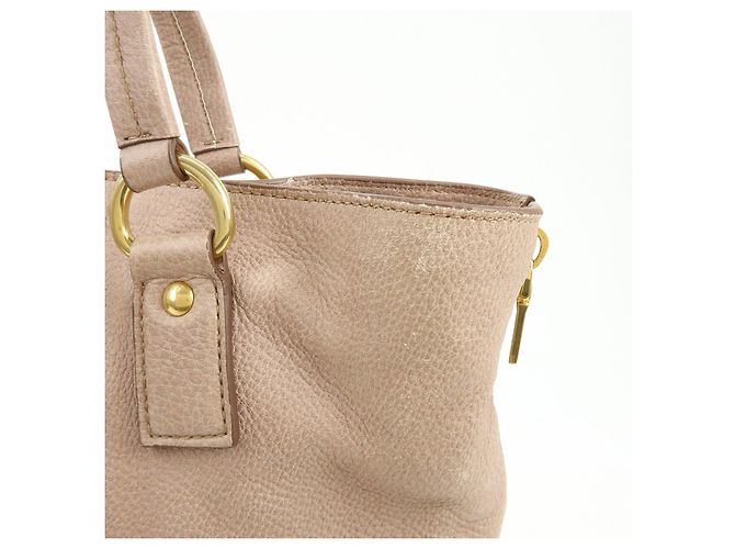 Borsa Tote in pelle con logo PRADA Borsa a spalla Rosa - vista 15